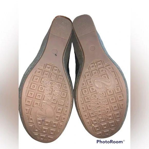 Bernie mev. Black Wedge slip on shoes - Picture 3 of 5